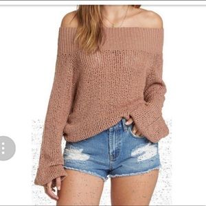 Billabong Off the Shoulder Sweater, medium